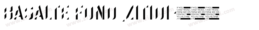 Basalte Fond_zitidi字体转换